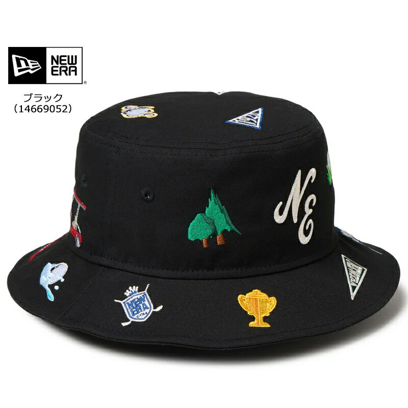 ニューエラ ゴルフ バケット01 Golf Allover オール・オーヴァー 2025秋冬 帽子 バケットハット