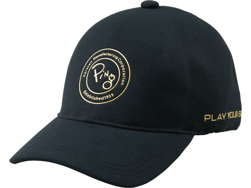 PING HW-U226 SEAMLESS CAP BLACK ピン シームレス キャップ ブラック