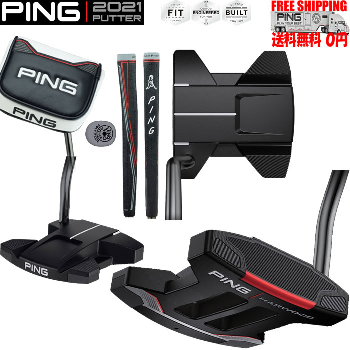 PING 2021PUTTER HARWOOD 34インチ PP59MIDブラック・レッド ピン 2021パター 日本仕様 標準品