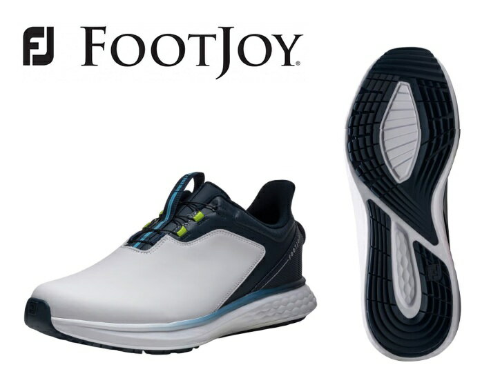FootJoy(フットジョイ) FJ パルス BOA メンズ スパイクレスゴルフシューズ。 イージーケアで快適・軽量なパフォーマンスを実現したゴルフシューズです。 3D成型された履き口と通気性に優れたデザインを採用し、足にしっかりフィット。 前足部にゆとりを持たせた新ラスト設計により、日本人の足にもフィットしやすい履き心地となっています。 アッパーには軽量で柔らかい防水合成皮革を採用。 さらに、FJの中でも柔らかいSoftFOAMミッドソールと、芝の上で優れたグリップ力を発揮するラバーアウトソールを組み合わせています。 【仕様】 商品名：FJ パルス BOA 品番：54718 カラー：ホワイト/ネイビー 素材：防水人工皮革（防水合成皮革） 原産国：ベトナム サイズ：24.5 / 25.0 / 25.5 / 26.0 / 26.5 / 27.0 / 27.5 / 28.0 / 28.5 / 29.0 / 30.0cm 【利用シーン】 ゴルフラウンド、ゴルフ練習、ゴルフ場プレー 【キーワード】 ゴルフシューズ フットジョイ メンズ スパイクレス BOA