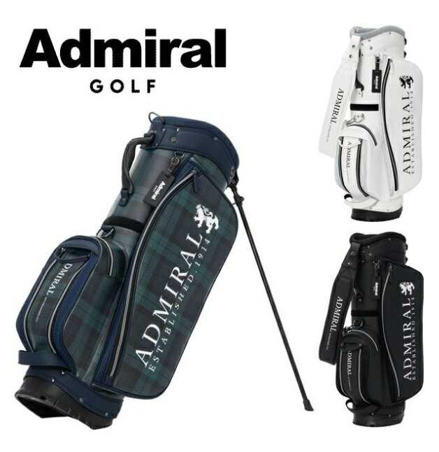 Admiral Golf(アドミラルゴルフ) スタンドキャディバッグ UKクラシックは、マット合皮にメッシュ生地を組み合わせた異素材デザインが特徴のスタンドキャディバッグです。刺繍ロゴを採用し、シンプルながら高級感のある仕上がりとなっていま...