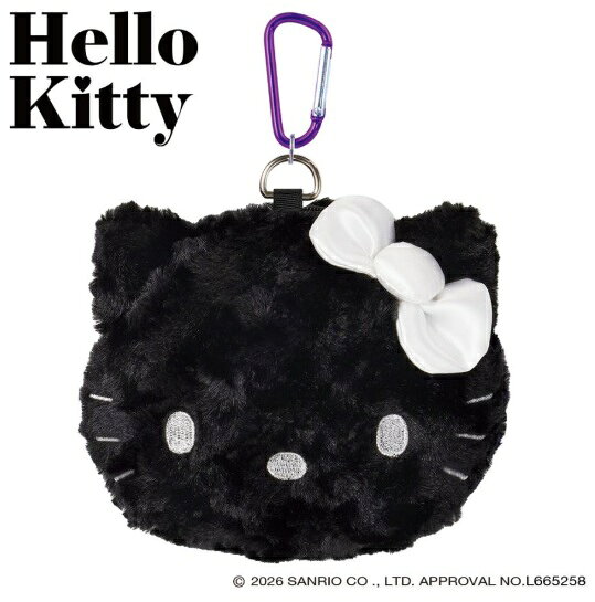 Sanrio(サンリオ) KTBP003 ハローキティ(ブラック) アクセサリーポーチ ゴルフ ボールポーチ Sanrio(サンリオ)...