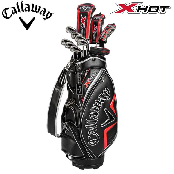 【ブラックマスクプレゼント！】【2021年パッケージセット】キャロウェイ X HOT パッケージセットCallaway X HOT 11本セットキャディバッグ付き ヘッドカバー付き2021年モデル Sセット Rセットメンズ ゴルフ