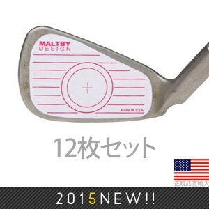 12枚セット オーバーサイズ アイアン フェース マーキング シール GW1041P 【240円ゆうパケット対応商品】【ゴルフ】