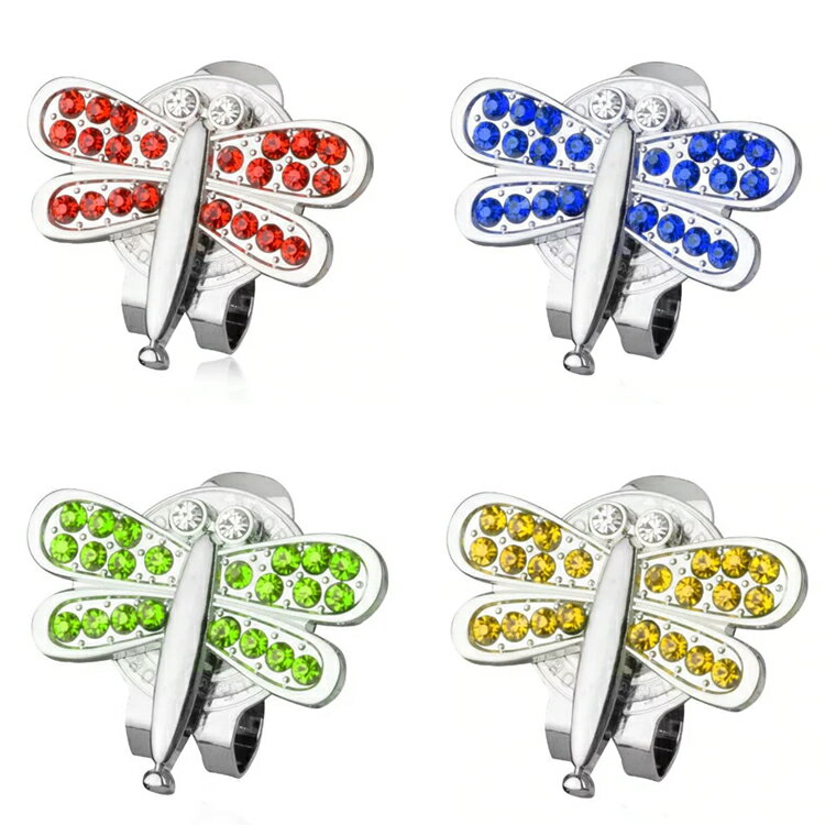 【エントリーで全品ポイント3倍】トンボ マグネット式 ビジュー ハットクリップ＆ボールマーカー 303 【240円メール便対応商品】【ゴルフ】