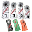 【エントリーで全品ポイント3倍】【特価処分品】【バラ売】防水 PUレザー スパイダー 刺繍 ヘッドカバー (1・3・5・H) (全4種4色)ドライバー フェアウ...