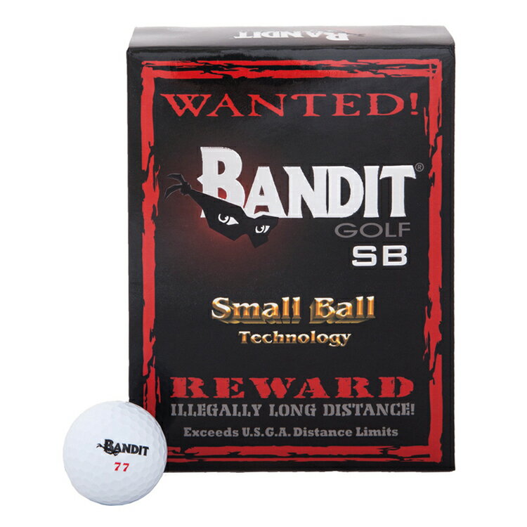 世界一飛ぶ!? Bandit SB バンディット ディスタンスボール （ダブルナンバー12個入） （Small Ball Technology） BAN-SB 【ゴルフ】