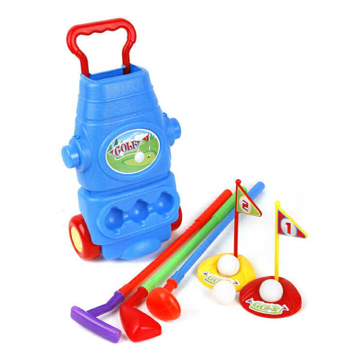 ジュニア 初心者用 クラブ 【右打用/3歳以上用】 （Ojam Swing 'N Play 9 Piece Kid's Toy Golf Set） LHJGS-005 【コンペ 景品 賞品 ゴルフ】