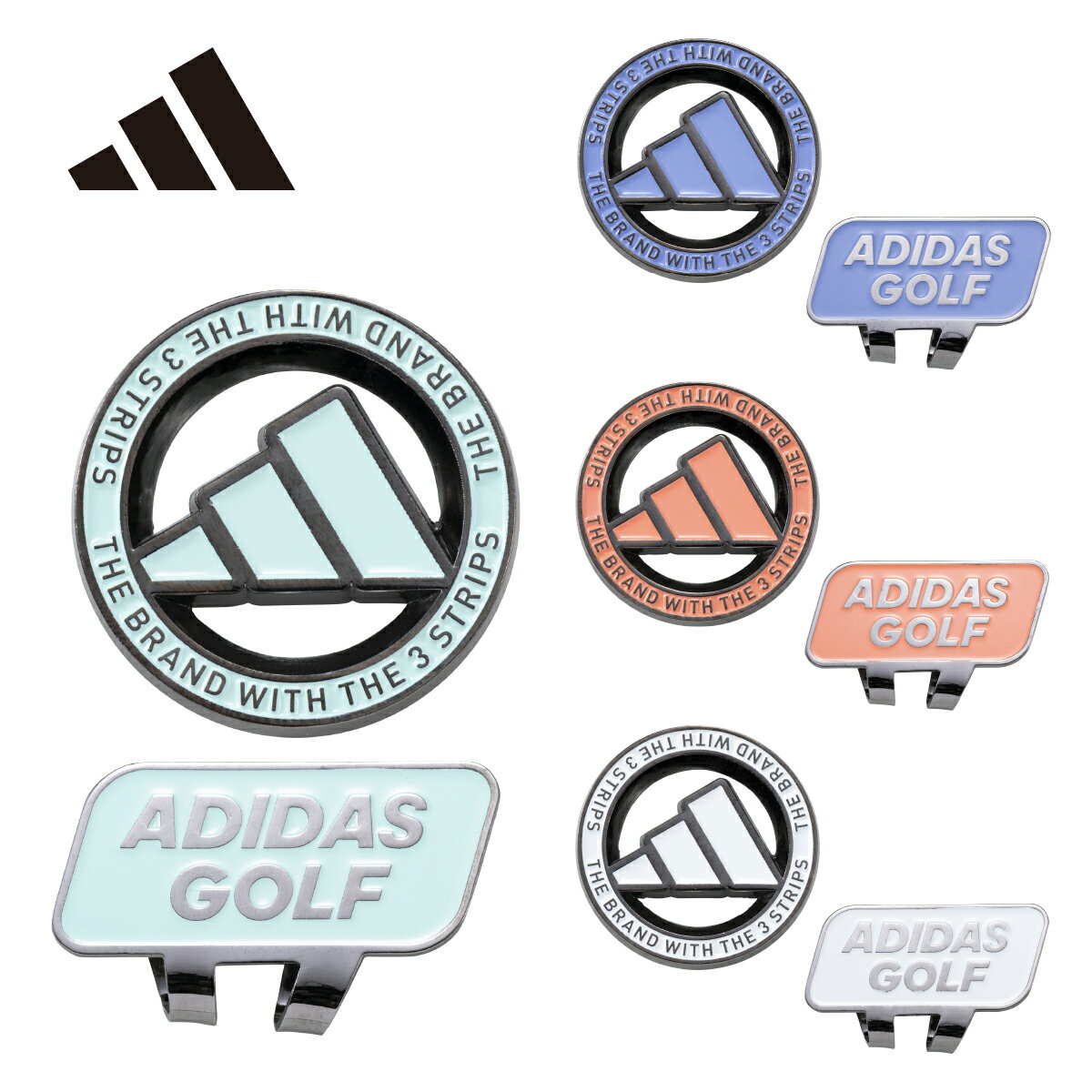 アディダス（adidas） コアベーシッククリップマーカー（Core Basic Clip Marker）マーカー ゴルフ ADM-932 【240円メール便対応商品】【ゴルフ】