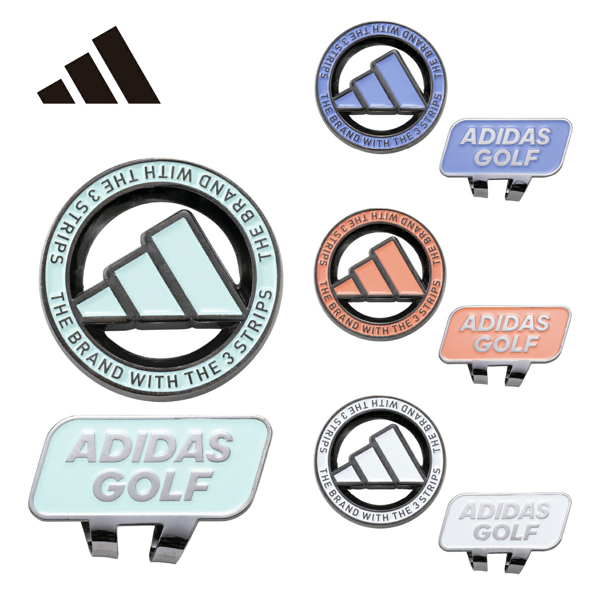 アディダス（adidas）2023年モデル コアベーシッククリップマーカー（Core Basic Clip Marker）マーカー ゴルフ ADM-932 【240円ゆうパケット対応商品】【ゴルフ】