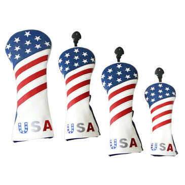【ゆうパケット配送無料】 バラ売 PUレザー USA ウッドヘッドカバー (#1・#3・#5・UT) AH126 【ゴルフ】