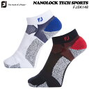 フットジョイ ナノロックテック スポーツ（Foot Joy NANO LOCK TECH SPORT） FJSK148 【日本正規品】【200円ゆうパケット対応商品】【ゴルフ Mens ソックス 25-27cm 靴下 FJ】