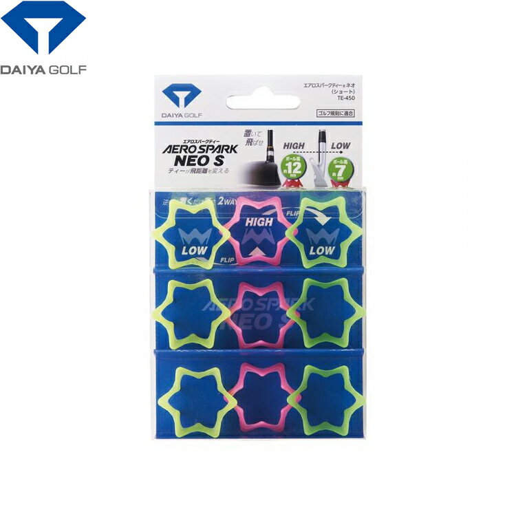 ダイヤ DAIYA エアロスパークティーネオショート （AERO SPARKTEE NEO S） TE-450 【240円メール便対応商品】【ゴルフ】