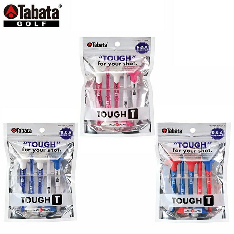 【メール便送料無料】 タバタ タフティー TABATA TOUGH Tee 80mm GV-1424 【ゴルフ】