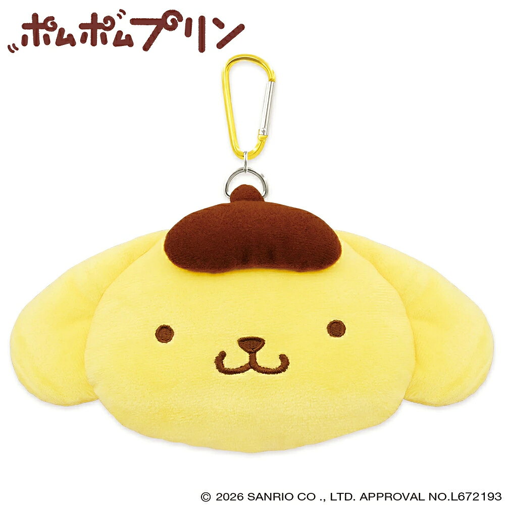 サンリオキャラクターズゴルフシリーズから ポムポムプリンのアクセサリーポーチが登場☆ 収納性もバツグンでとっても可愛い♡ 商品名：ポムポムプリン アクセサリーポーチ 品番：PPBP002 ●サイズ：約W140mm × H100mm ●素 材：ポリエステル ●製造国：中国　