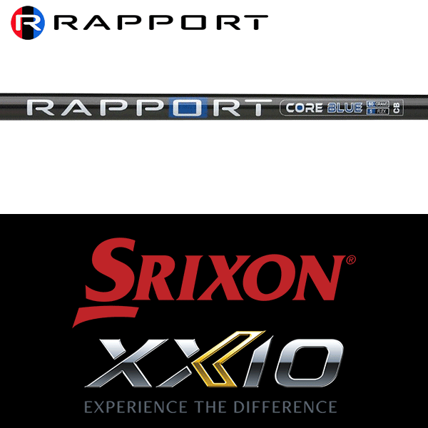 【全てメーカー純正部品使用】【SRIXON ZX / ゼクシオ X QTS 純正 スリーブ付きシャフト】ラポート コアブルー CB (US仕様) (Rapport Core Blue CB Graphite Wood)