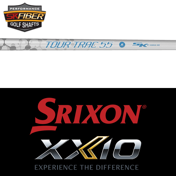 【全てメーカー純正部品使用】【SRIXON ZX / ゼクシオ X QTS 純正 スリーブ付きシャフト】 SKファイバー ツアートラック 55 （SK Fiber Tour Trac 55）