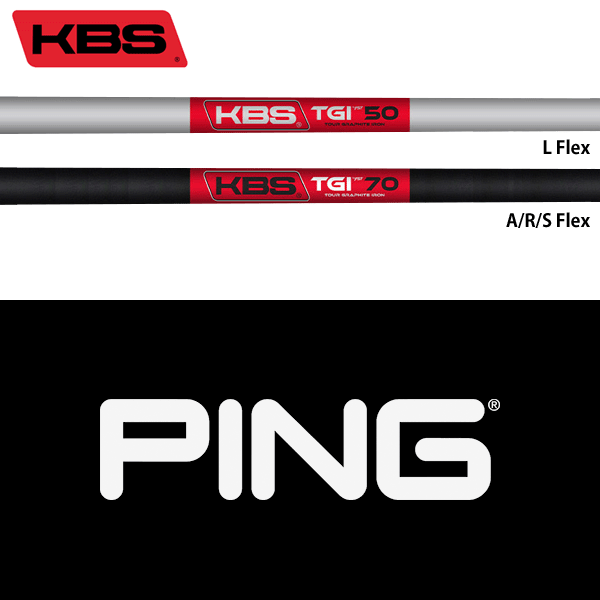 【全てメーカー純正部品使用】【PING iクロスオーバー 純正 スリーブ付きシャフト】KBS TGI ツアー グラファイト アイアン (US仕様) (KBS TGI Tour Graphite Iron)