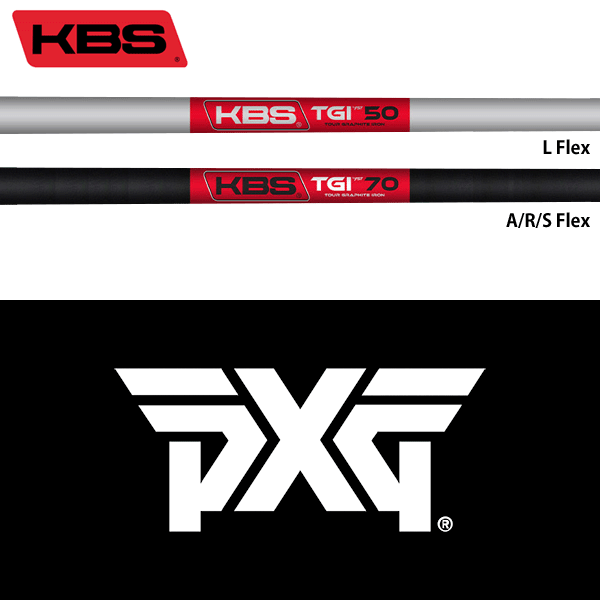 【全てメーカー純正部品使用】【PXG ハイブリッド用 純正 スリーブ付きシャフト】KBS TGI ツアー グラファイト アイアン (US仕様) (KBS TGI Tour Graphite Iron)