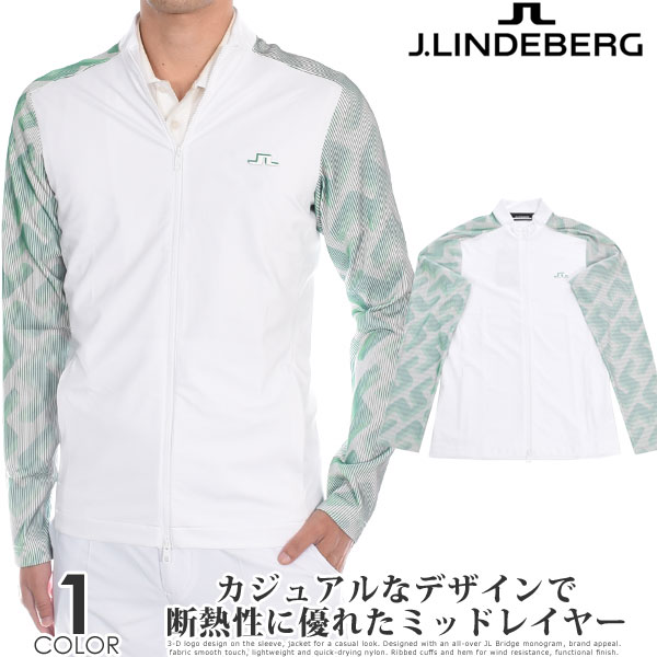 ジェイリンドバーグ （超お買い得秋冬ウェア）ジェイリンドバーグ J LINDEBERG ゴルフウェア メンズ 秋冬ウェア 長袖メンズウェア エリック 3Dスリーブ ミッドレイヤー 長袖ジャケット 大きいサイズ USA直輸入 あす楽対応