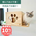 壁掛け キャットステップ トンネル ハウス 木製 穴あけ不要 完成品 NEKOIRI 耐荷重30kg キャットウォーク キャットハウス キャットタワー ネコベッ...