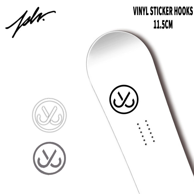 【5/25限定 最大P31倍】ステッカー JSLV VINYL STICKER HOOKS カッティング 字抜き ジャスリブ シグネーチャー スノーボード サーフィン スケート