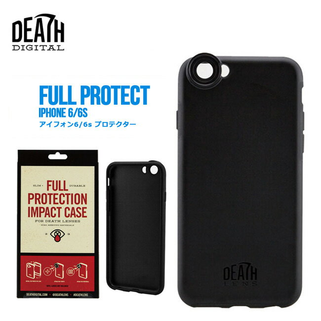 【5/15限定最大P32倍】DEATH LENS FULL PROTECT IPhone CASE 6/6s用 6 Plus/6s Plus用 デス レンズ アイフォン用 スノーボード スケート