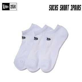 【4/25限定最大P29倍】靴下 NEWERA ニューエラ 3パック ソックス ショート 3Pack Socks Short メンズ くつした