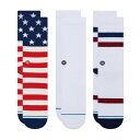 スタンス ソックス STANCE THE AMERICANA 3 PACK クルー丈 SOCKS 靴下 メンズ レディース