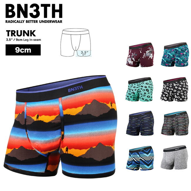 MYPAKAGE □商品詳細 ■MODEL：BN3TH CLASSIC TRUNK PRINT -股下の短いトランクスタイプ ■小売希望価格：￥4,800+(税) -------------------------------- ・MYPAKAGE TECHNOLOGY 男性にとって最高の履き心地を実現。立体設計のフロント内部ポケットが今までにないホールド感と蒸れや擦れを抑え、優しく包み込みます。 従来の違和感を取り除き適度なゆとりと安定したポジションを実感できます。 ・TENCEL MODAL モダール95% / スパンデック5%最も柔らかく最も高級な肌ざわりを体感できる上質なオーストリアのレンチング社の テンセルを使用。 通気性に優れ縮み、しわ、型くずれしにくい。 いつでも心地良いサポートを提供する事を約束します。 -------------------------------- 【発送方法】 -メール便(追跡NO:あり)/宅配便 ※送料無料の発送方法は【追跡可能メール便】お届け目安1～2日（宅配便と同じ）になります。 【メール便に関する注意事項】 メール便の場合は代引き対応は御座いません。 メール便に関しては基本的にポストに投函する為、 配達時に何らかのトラブル等が有り、 万一、購入された商品が配送事故・紛失・破損等によりお手元に届かない場合でも 弊社は責任を負いかねますので予めご了承下さい。 □在庫に関する注意 ※カラー・サイズによりお取り寄せの場合がございます。 この商品は当店実店舗でも販売しております。在庫数の更新は随時行っておりますが、お買い上げいただいた商品が、品切れになってしまうこともございます。 その場合、お客様には必ず連絡をいたしますが、万が一入荷予定がない場合は、キャンセルさせていただく場合もございますことをあらかじめご了承ください。 □注意事項 ：カタログ画像に関して、カラー・デザイン等は予告なく変更される場合がありますが予めご了承ください。 ：撮影環境、PC環境等で画像の色が若干違うことがあります。 □在庫に関する注意 ※カラー、サイズによりお取り寄せの場合がございます。 この商品は当店実店舗でも販売しております。 在庫数の更新は随時行っておりますが、お買い上げいただいた商品が、品切れになってしまうこともございます。 その場合、お客様には必ず連絡をいたしますが、万が一入荷予定がない場合は、キャンセルさせていただく場合もございますことをあらかじめご了承ください。 □注意事項 ：撮影環境、PC環境等で画像の色が若干違うことがあります。 メーカー希望小売価格はメーカーカタログに基づいて掲載しています