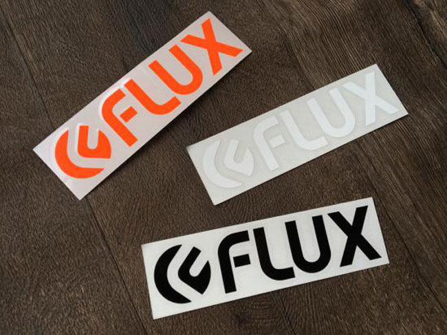 ステッカー FLUX STICKER DIE CUT Lサイズ 切り文字タイプ フラックス ビンディング ダイカットステッカー スノーボード スノボ