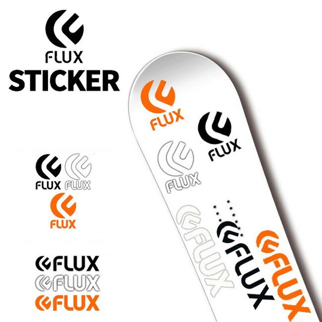 【ステッカー】FLUX STICKER DIE CUT Lサイズ 切り文字タイプ フラックス ビンディング スノーボード スノボ【店頭受取対応商品】