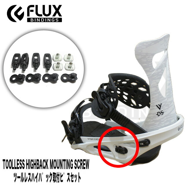 【6/1限定ポイント最大23倍】スペアーパーツ FLUX ツールレスハイバック取付ビスセット フラックス 部品 Toolless Highback Mounting SCREW ビンディング用ビス