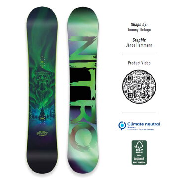 予約 ナイトロ スノーボード NITRO SNOWBOARD BEAST 22-23 ビースト キャンバー ツインチップ MARKUS KLEVELAND クリーブランド