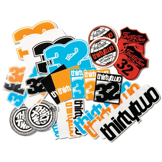 サーティーツー ステッカー THIRTYTWO DIE CUT STICKER(32) 32 シール スノーボード スノボ