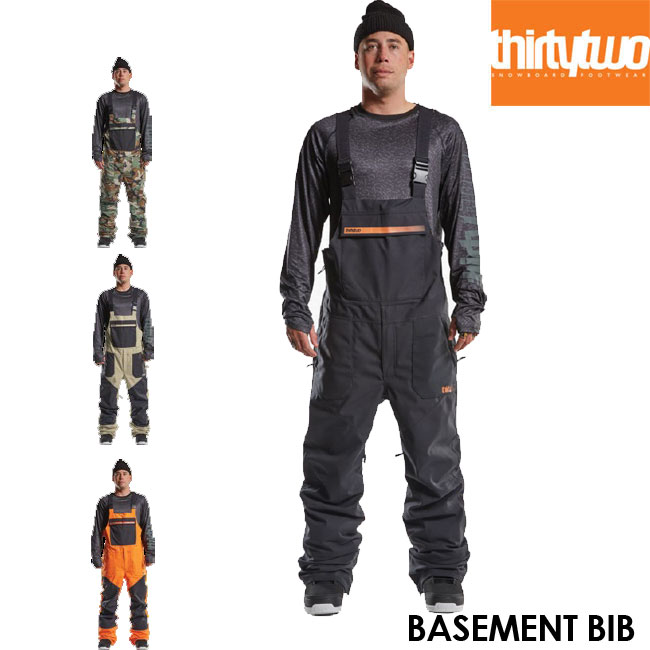 サーティーツー ビブ THIRTYTWO BASEMENT BIB 32 21-22モデル ビブパンツ スノーボード ウェアー スノボ