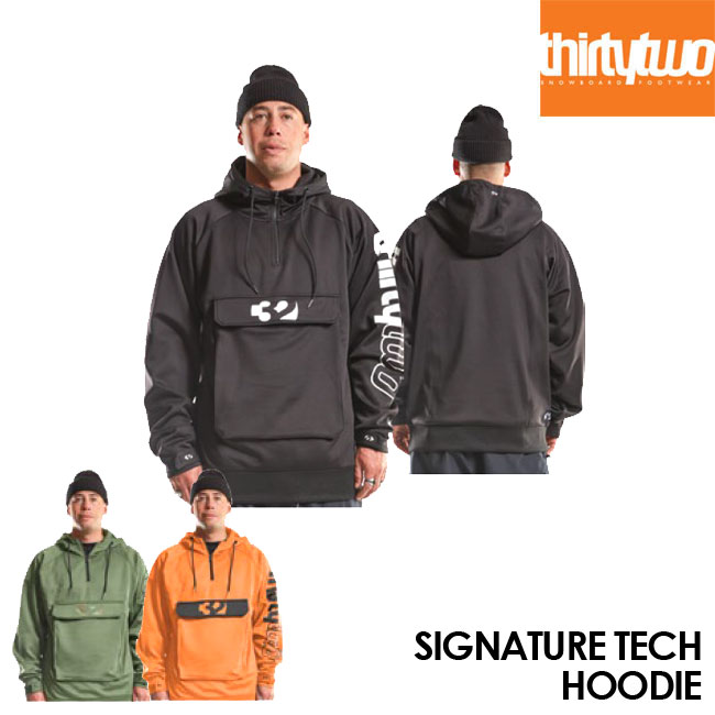 サーティーツー 撥水パーカー THIRTYTWO SIGNATURE TECH HOODIE 21-22モデル スノーボード スノボ