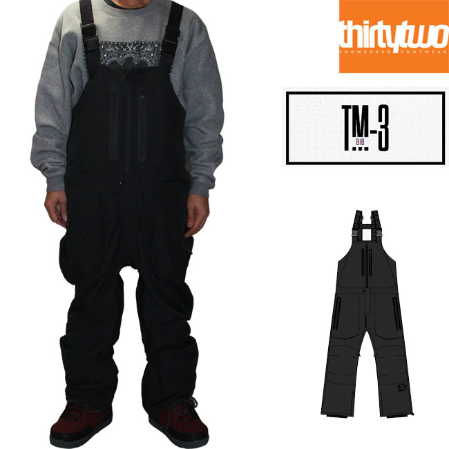 【8/20限定 エントリーで最大P26倍】予約 サーティーツー ビブ THIRTYTWO TM-3 BIB 32 22-23 ビブパンツ スノーボード ウェアー スノボ
