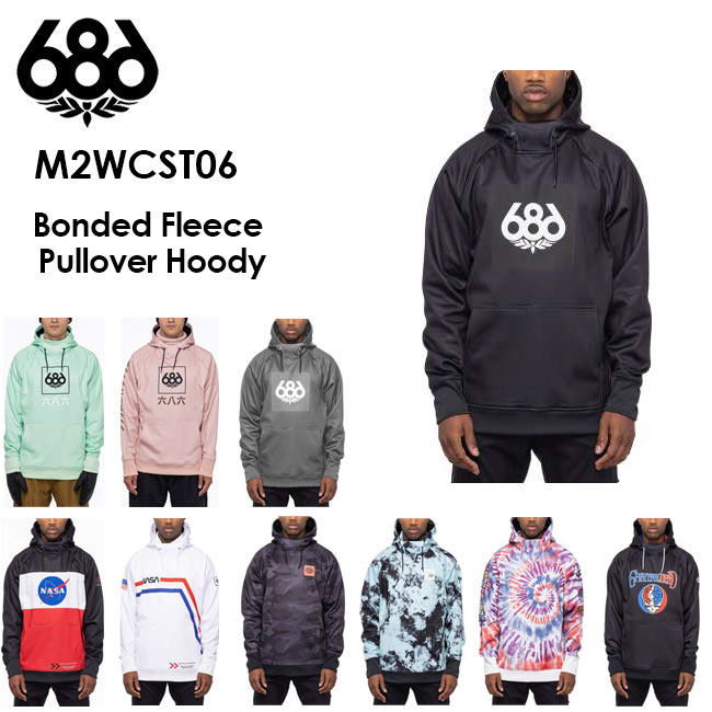 【12/4 20:00-12/11 1:59限定最大P36.5倍】撥水パーカー 686 SIX EIGHT SIX Bonded Fleece Pullover Hoody M2WCST06 22-23 MENS メンズ スノボ ウェア