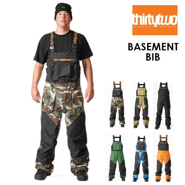 THIRTYTWOはこちらから □商品詳細 ■MODEL：BASEMENT ■小売希望価格：39,000 +(税) ■JAPAN正規代理店商品。 【参考サイズ（サンプル実寸）】 M:ウエスト102cm/わたり幅32cm/ひざ幅30cm/すそ幅-33cm/股下82cm L:ウエスト108cm/わたり幅33cm/ひざ幅31cm/すそ幅-34cm/股下85cm XL:ウエスト114cm/わたり幅34cm/ひざ幅32cm/すそ幅-35cm/股下88cm XXL:ウエスト120cm/わたり幅35cm/ひざ幅33cm/すそ幅-36cm/股下91cm ※個体差がある場合があります。多少の誤差はご了承下さい。 ※COLOR:HAZEはタイダイプリントを使用していますので1枚1枚模様の入り方が異なります。 -------------------------------- 【THIRTYTWO - サーティーツー】 1995年スケートボードからインスピレーションを受け、スノーボードブーツブランドとしてスタートした。 ライダー達からのフィードバックを最大限に生かし、開発・研究を重ね高品質なプロダクトを追求している。 2009年にはアウターウェアへの参入も果たし、レガシーを受け継いだプロダクトをリリースしている。 ストリートからバックカントリーまで幅広いスノーボーダーのニーズに応え、 本国アメリカにおいても不動の人気を誇り、世界中のスノーボーダーから多くの支持を得ている。 -------------------------------- □在庫に関する注意 この商品は当店実店舗でも販売しております。在庫数の更新は随時行っておりますが、お買い上げいただいた商品が、品切れになってしまうこともございます。 その場合、お客様には必ず連絡をいたしますが、万が一入荷予定がない場合は、キャンセルさせていただく場合もございますことをあらかじめご了承ください。 □注意事項 ：カタログ画像に関して、カラー・デザイン等は予告なく変更される場合がありますが予めご了承ください。 ：撮影環境、PC環境等で画像の色が若干違うことがあります。 メーカー希望小売価格はメーカーカタログに基づいて掲載しています■ThirtyTwo BOOTSブランドからスタートし、OUTERWEARにも力をいれ、スーパースターライダーが揃うブランド！今期クリス・ブラッドショーも加入しさらに人気になること間違いなし！ 毎年メーカー在庫も早期に完売してしまうほどの人気。