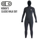 エアブラスター AIRBLASTER WOMEN'S Classic Ninja Suit (Black) クラッシック ニンジャスーツ スノーボード インナー...