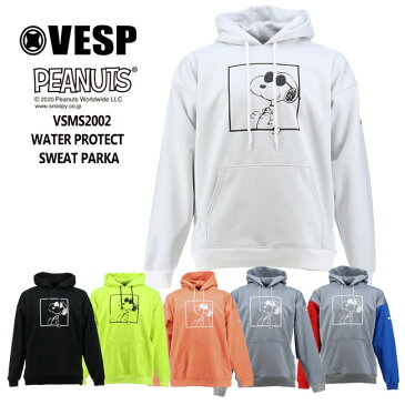 予約 べスプ トレーナー VESP PEANUTSコラボ WATERPROTECT BOX HOODY (VSMS2002)20-21 ボンディング スエット スノーボード スノボ