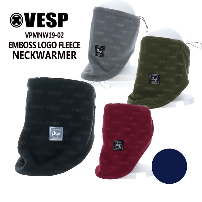 べスプ VESP EMBOSS LOGO FLEECE NECKWARMER VPMNW19-02 バラクラバ フードウォーマー MASK マスク ネックウォーマー