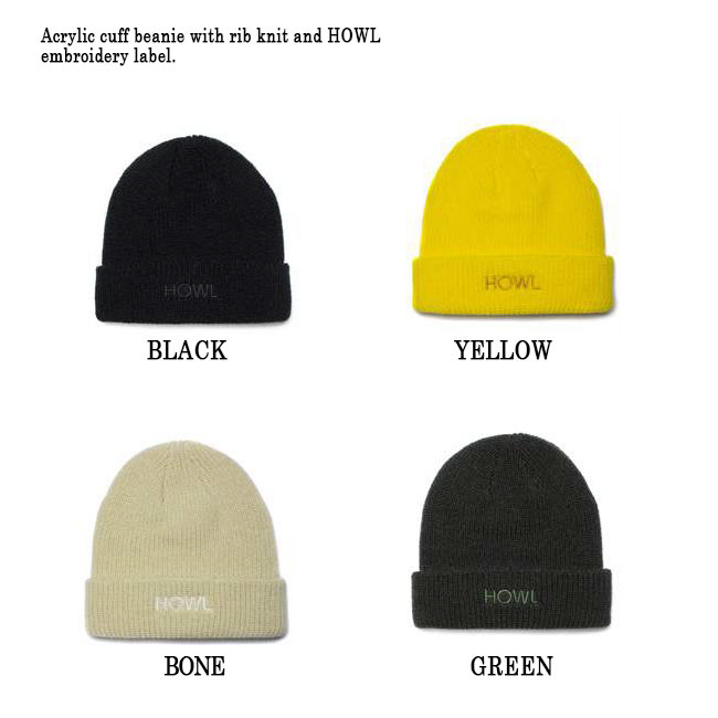 【9/10限定 エントリーで最大P30倍】予約 ハウル ニット帽 HOWL GASOLINE BEANIE 22-23 ガソリンビーニー スノーボード 帽子【9/10限定 エントリーで最大P30倍】