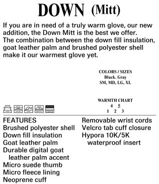 ハウル 18-19モデル HOWL DOWN MITT ダウンミット スノーボード用 グローブ ミット ミトン メンズ レディース ユニセックス【店頭受取対応商品】