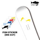 ステッカー SALMON ARMS FISH STICKER DIECUT サーモン アームズ シャケ 鮭 スノーボード用グローブ MITT ミット ミトン 春...
