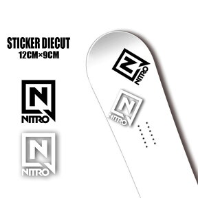 【4/25限定最大P29倍】ステッカー NITRO STICKER DIECUT Sサイズ カッティング 字抜き スノーボード SNOWBOARD