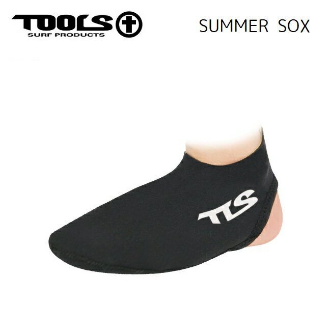 その他のBODYBOARD関連グッズはこちらから □商品詳細 ■モデル：TOOLS SUMMER SOX ■小売希望価格：￥2,700+ 税 ■SIZE S:21-23cm/M:23-25cm/L:25-27cm -------------------------------- 高品質のネオプレーン フィンを装着する際に、足首・くるぶし・かかとなどの擦れを防止すると同時に、フィンのフィット感を持たせることができます! -------------------------------- 【発送方法】 -メール便(追跡NO:あり)/宅配便 【メール便に関する注意事項】 メール便の場合は代引き対応は御座いません。 メール便に関しては基本的にポストに投函する為、 配達時に何らかのトラブル等が有り、 万一、購入された商品が配送事故・紛失・破損等によりお手元に届かない場合でも 弊社は責任を負いかねますので予めご了承下さい。 □在庫に関する注意 この商品はメーカーからの取り寄せ商品です。 在庫数の更新は随時行っておりますが、お買い上げいただいた商品が、品切れになってしまうこともございます。 その場合、お客様には必ず連絡をいたしますが、万が一入荷予定がない場合は、キャンセルさせていただく場合もございますことをあらかじめご了承ください。 □注意事項 ：撮影環境、PC環境等で画像の色が若干違うことがあります。 メーカー希望小売価格はメーカーカタログに基づいて掲載しています