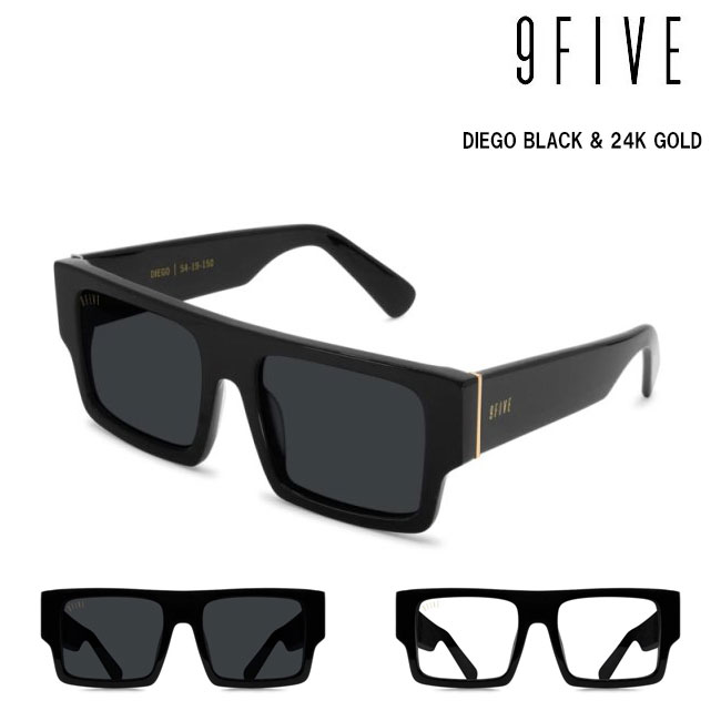 樂天商城 - サングラス ナインファイブ 9five DIEGO Black & 24k Gold スケート HIP HOP界やNBAからも支持