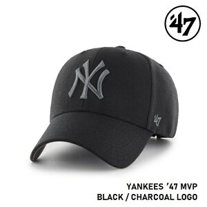 å եƥ֥ '47 Yankees MVP Black x Charcoal Logo MLB CAP NY 󥭡 ֥ԡ ֥å x 㥳 ᥸㡼꡼